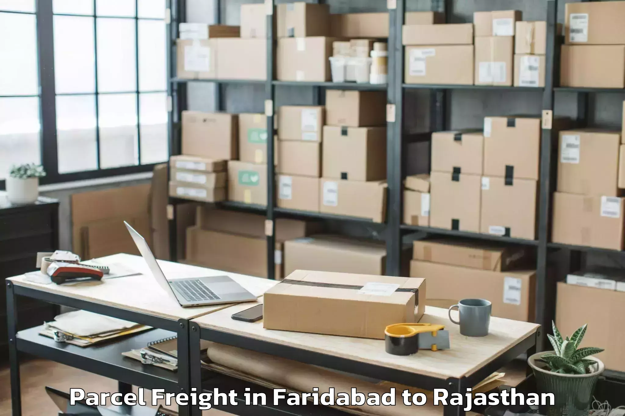 Faridabad to Chirawa Parcel Freight